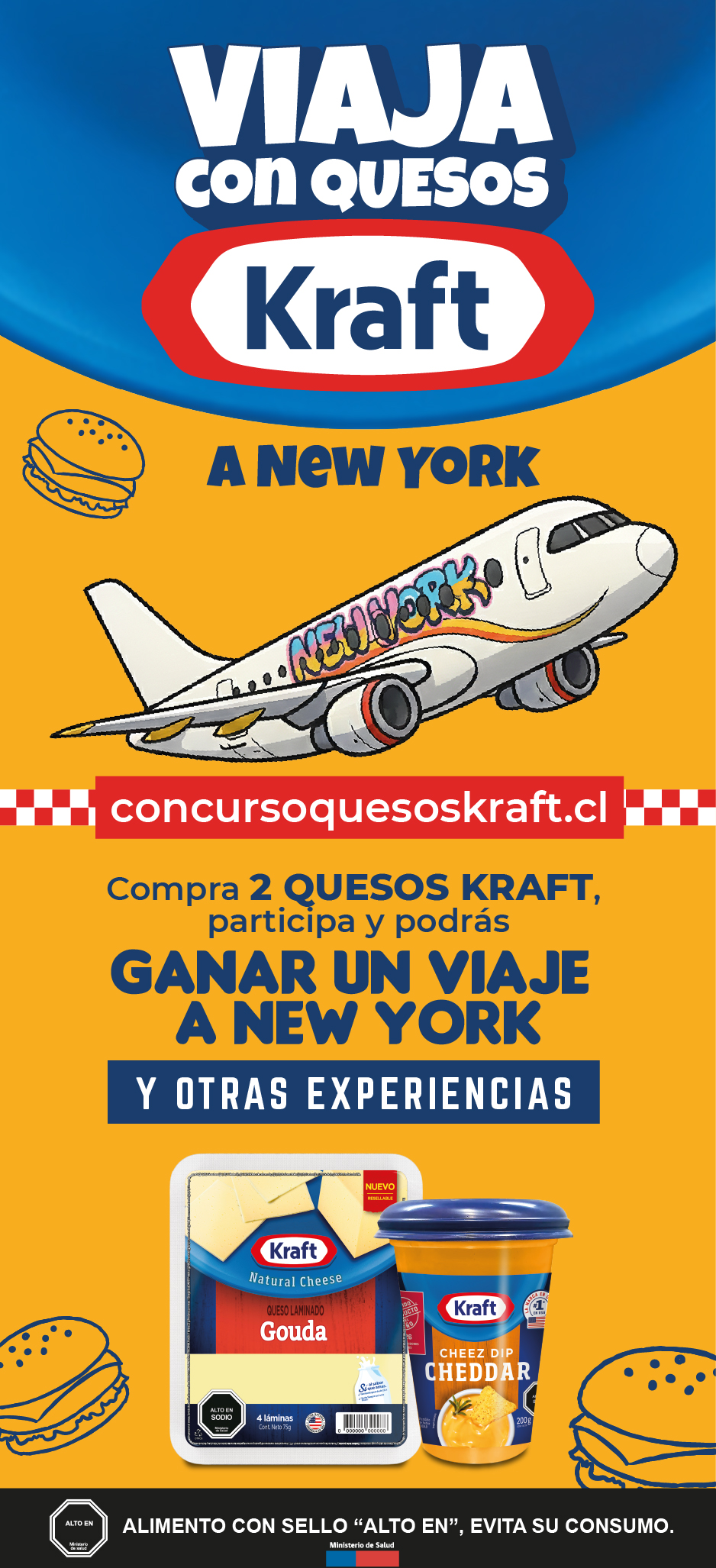 Gana un viaje a New York con quesos Kraft