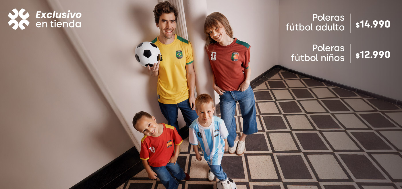 Colección poleras fútbol