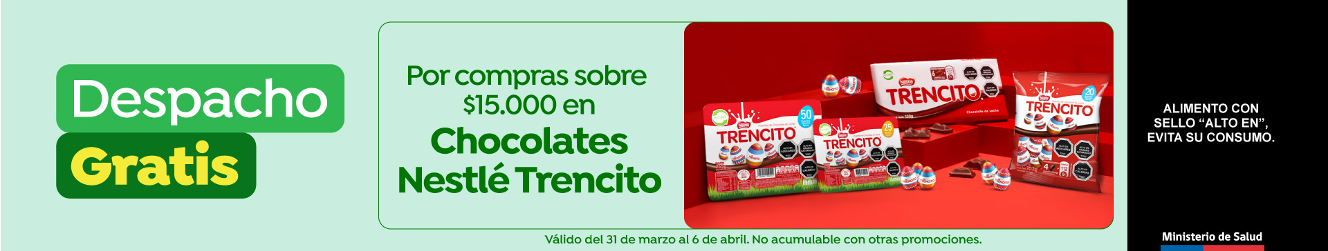 Banner ppal proveedor - NESTLÉ - TRENCITO HUEVITOS DE PASCUA - 31-03-2026 al 06-04-2026