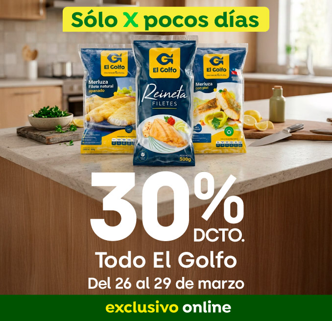 Bombazo excl ecomm - BOMBAZO TODA LA MARCA GOLFO 30% DSCTO  - 26-03-2026 al 29-03-2026