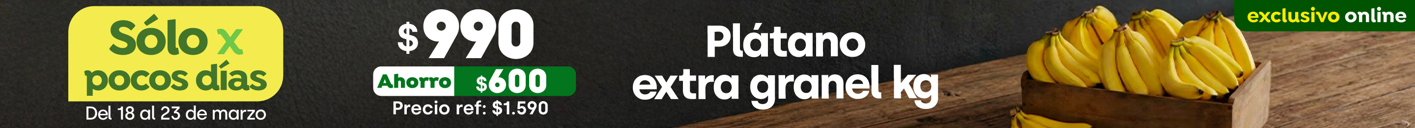 Plátano extra granel