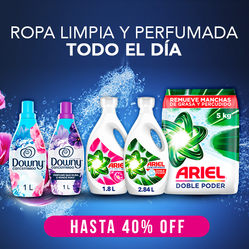 Ariel y Downy hasta 40% dcto.