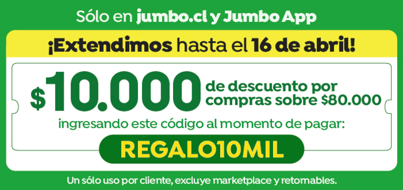 Bombazo excl ecomm - 10.000 POR COMRPAS 80.000 CUPON: REGALO1OMIL - 09-04-2026 al 12-04-2026