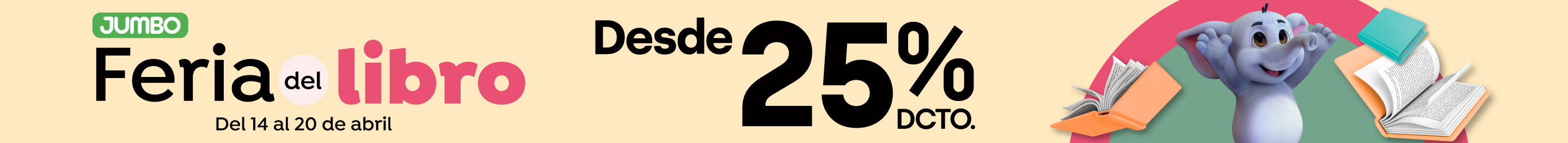 Especial - Feria del Libro desde 25% dcto. - 15-04-2026 al 20-04-2026