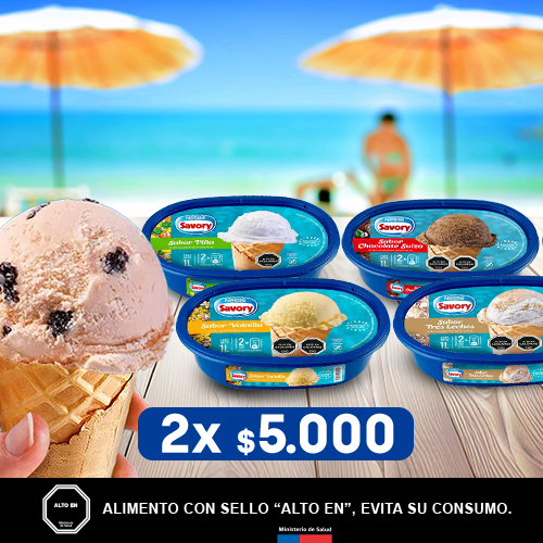 Helados Savory 2x $5.000