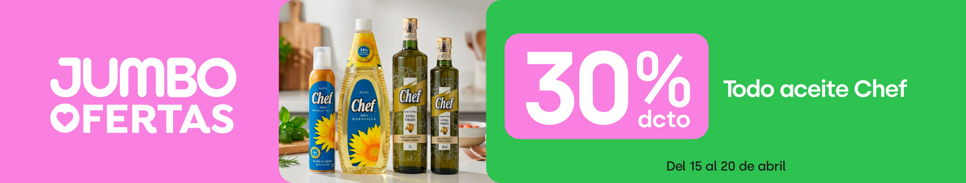 Ciclos - Todo aceite Chef 30%dcto. - 15-04-2026 al 20-04-2026