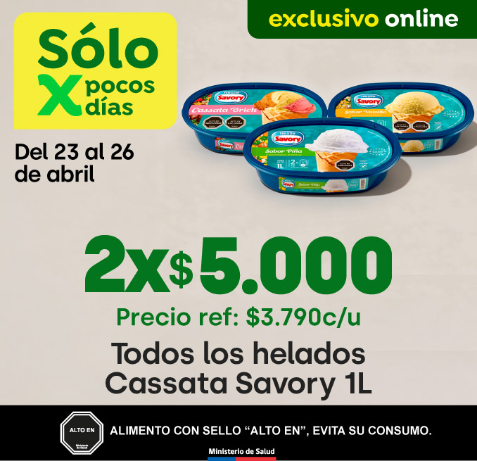 Excl ecomm todos los helados cassata savory 1L