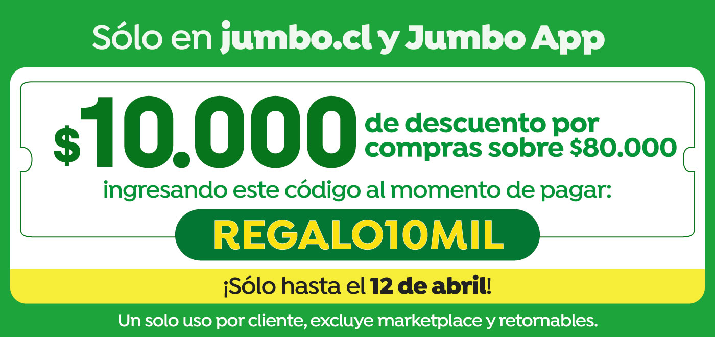 Bombazo excl ecomm - 10.000 POR COMRPAS 80.000 CUPON: REGALO1OMIL - 09-04-2026 al 12-04-2026