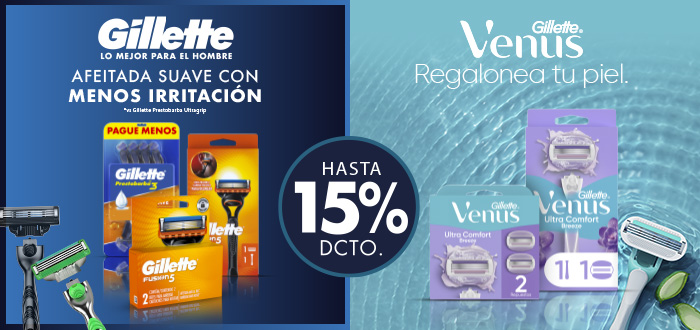Huincha home proveedor p & g afeitado y depilacion hasta 15% .