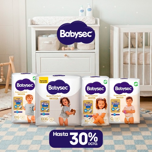Babysec hasta 30% dcto.