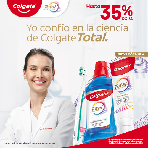 Productos Colgate seleccionados hasta 35% dcto.