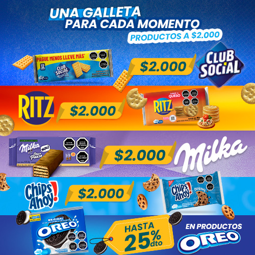 Una galleta para cada momento a $2.000