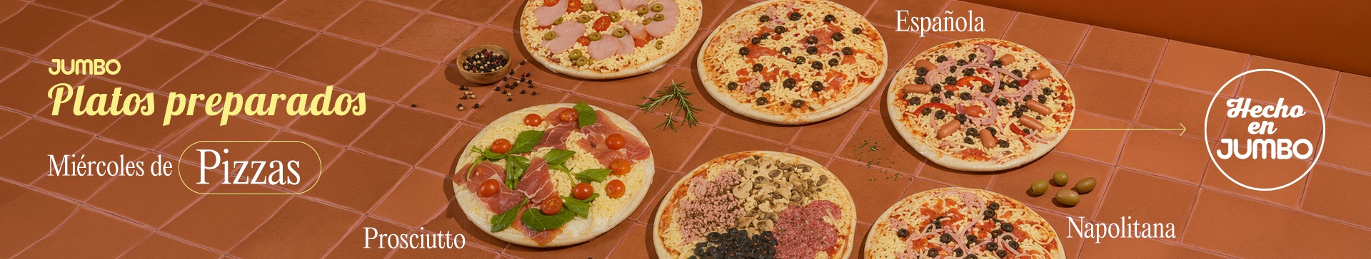 MIERCOLES - Platos preparados - Miércoles de Pizzas - 22-04-2026 al 31-05-2026