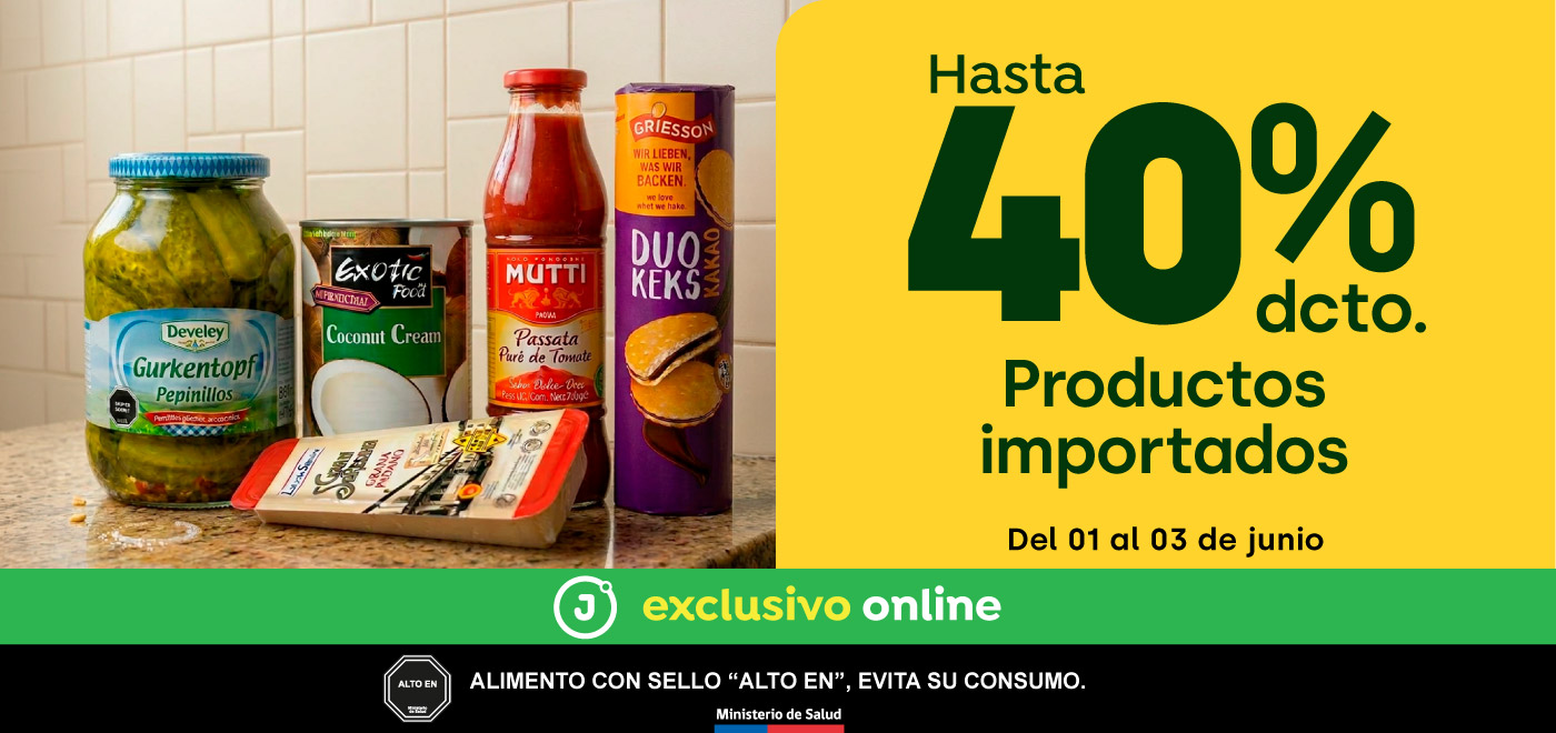 productos importados hasta 40%