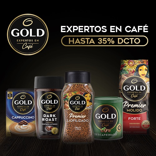 Hasta 35% dcto. Café Gold