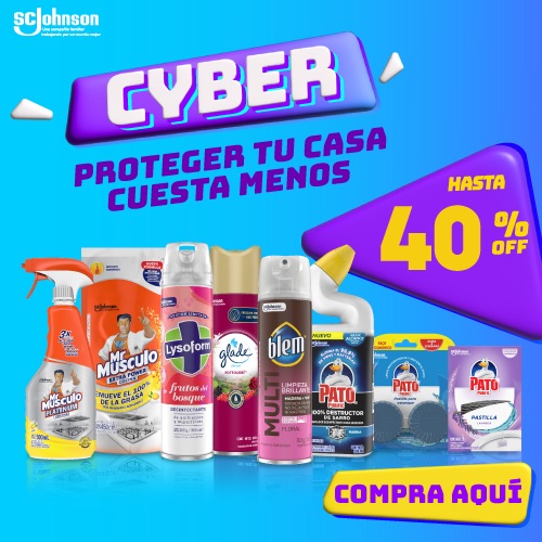 Hasta 40% dcto. Lysoform, Pato, Glade y Mr.Músculo