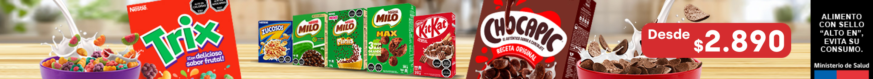 Huincha home proveedor - NESTLÉ - CEREALES desde $2190 - 23-06-yyyy al 29-06-yyyy
