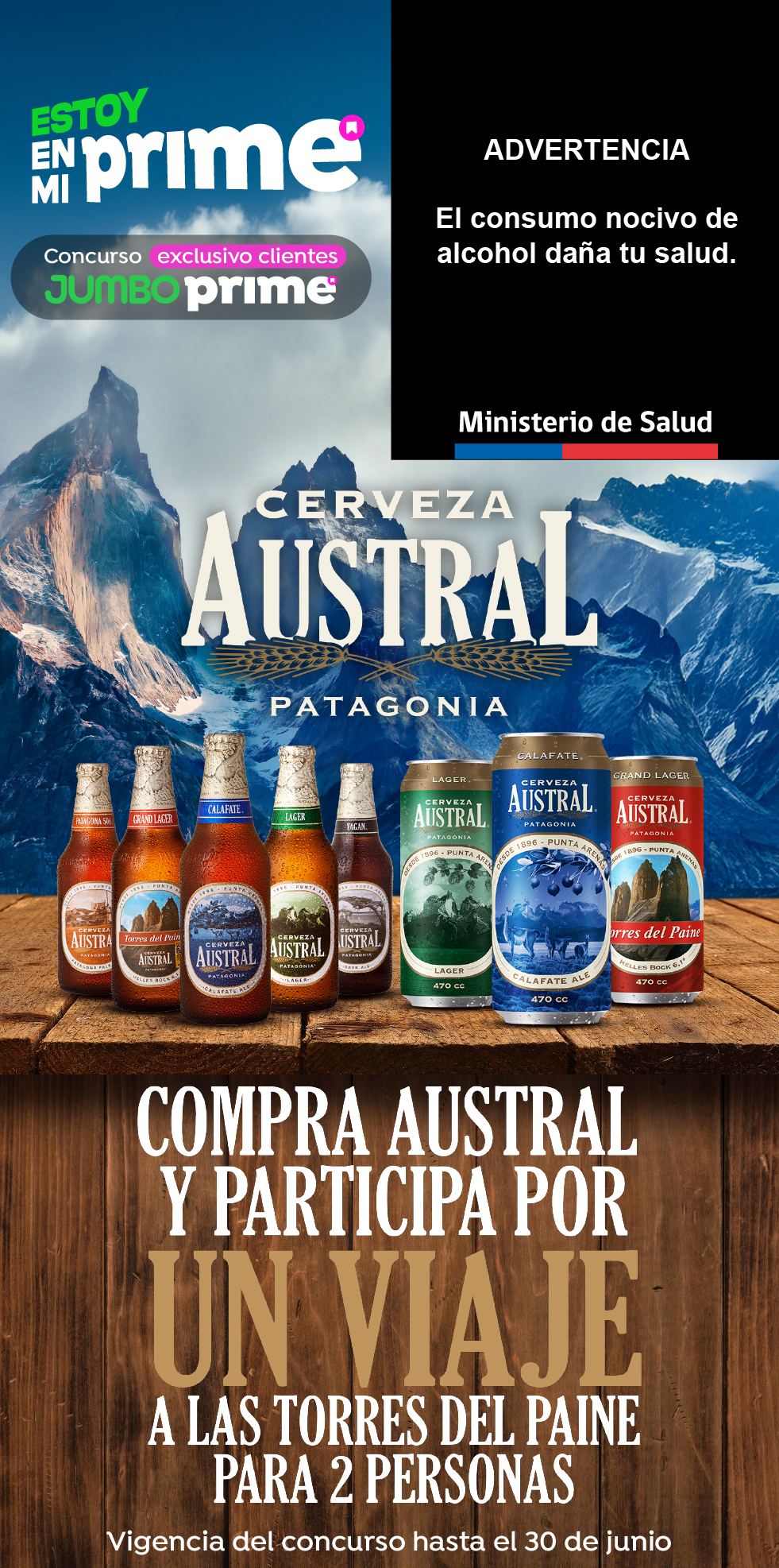 Compra Austral y participa por un viaje