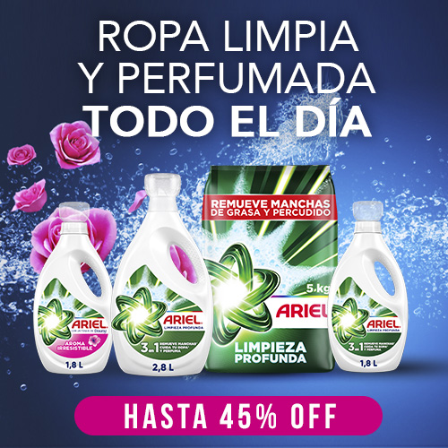 Hasta 45% dcto. Ariel