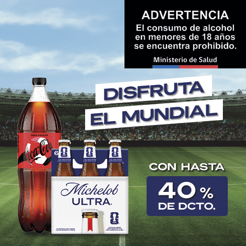 Hasta 40% dcto. Bebidas y Cervezas