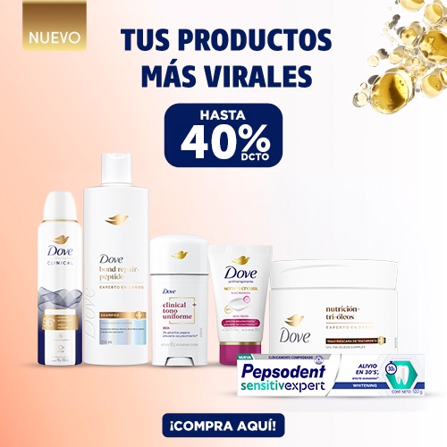 Hasta 40% dcto. Dove