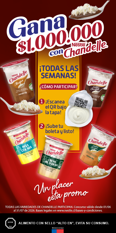 Gana $1.000.000 con Nestlé Chandelle