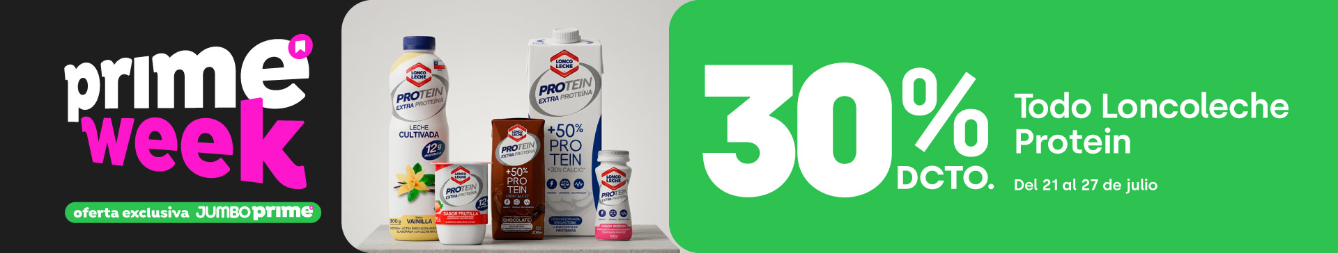 Prime week todo loncoleche protein