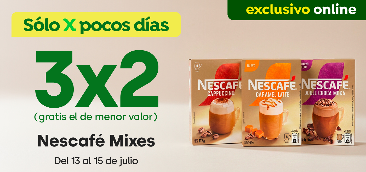 Bombazo excl ecomm - NESCAFÉ MIXES 3X2 - 13-07-2026 al 15-07-2026