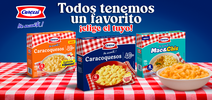 carozzi pastas carozzi 40 años caracoquesos